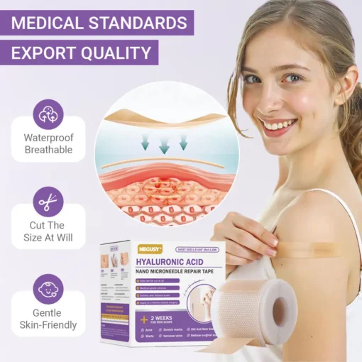 NEGUSY® Hyaluronic Acid Nano Microneedle Repair Tape