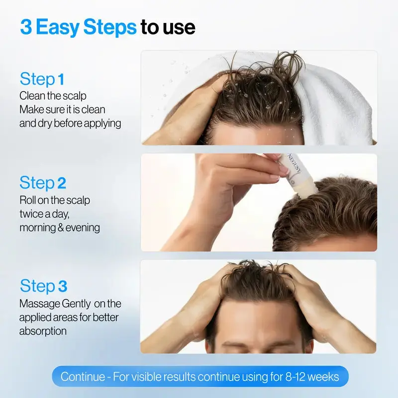 NEGUSY Hair Growth Serum Roll-On: The Scalp-Supporting Solution for Thicker, Fuller Hair