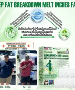 NEGUSY™ Moringa .Berberine x NAD 10-in-1 Advanced Nano Microneedle Patch - Once Daily, Visible Results in 7Days