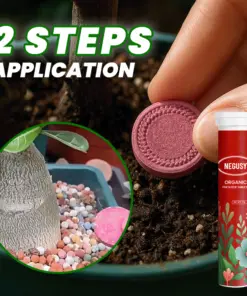 NEGUSY® Organic Fertilizer Tablets- Slow Release Plant Food for 60 Days