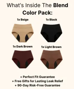NEGUSY™ 100% Leak-Proof Underwear 4-pack